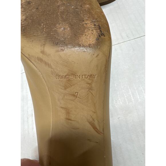 Everlane Womens The Italian Leather Day Heel Slip On Beige‎ Tan Size 7 - Picture 4 of 5